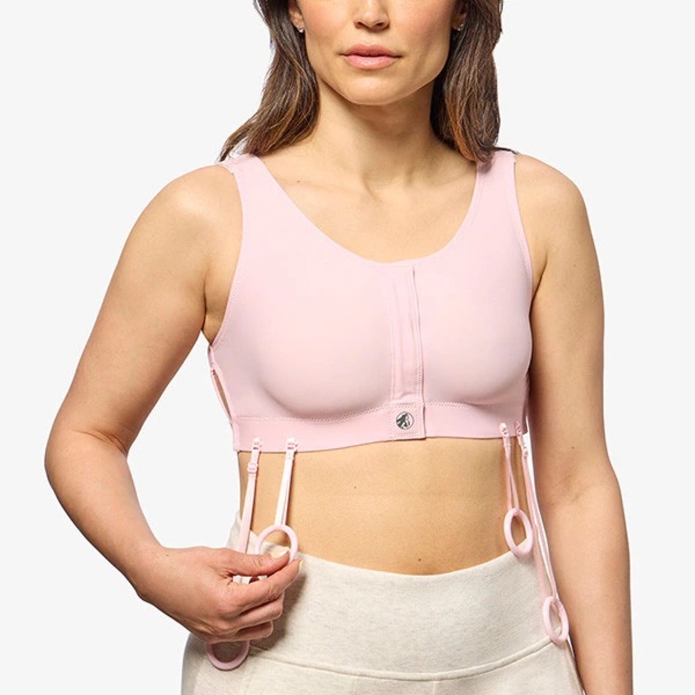 MASTHEAD Elizabeth Pink Surgical Bra Witb Convertible Loops & Rings Pink 6635